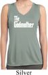 Ladies The Godmother White Print Dry Wicking Sleeveless Shirt