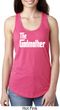 Ladies The Godmother White Print Ideal Racerback