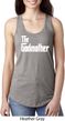 Ladies The Godmother White Print Ideal Racerback