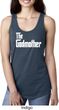Ladies The Godmother White Print Ideal Racerback