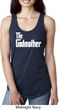 Ladies The Godmother White Print Ideal Racerback