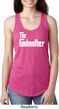 Ladies The Godmother White Print Ideal Racerback