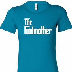 Ladies The Godmother White Print Longer Length Shirt
