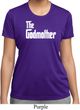 Ladies The Godmother White Print Moisture Wicking T-shirt