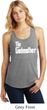Ladies The Godmother White Print Racerback