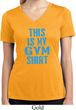 Ladies This Is My Gym Shirt Moisture Wicking V-neck Shirt