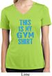 Ladies This Is My Gym Shirt Moisture Wicking V-neck Shirt