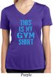 Ladies This Is My Gym Shirt Moisture Wicking V-neck Shirt