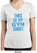Ladies This Is My Gym Shirt Moisture Wicking V-neck Shirt