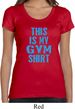 Ladies This Is My Gym Shirt Scoop Neck Shirt