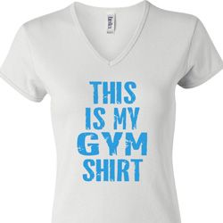 Ladies This Is My Gym Shirt V-neck Shirt