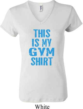 Ladies This Is My Gym Shirt V-neck Shirt