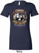 Ladies Three Stooges Shirt Moonshine Whiskey Longer Length Tee T-Shirt