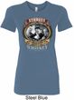 Ladies Three Stooges Shirt Moonshine Whiskey Longer Length Tee T-Shirt