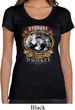 Ladies Three Stooges Shirt Moonshine Whiskey Scoop Neck Tee T-Shirt