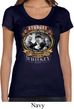 Ladies Three Stooges Shirt Moonshine Whiskey Scoop Neck Tee T-Shirt