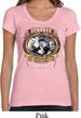 Ladies Three Stooges Shirt Moonshine Whiskey Scoop Neck Tee T-Shirt