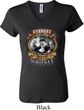 Ladies Three Stooges Shirt Moonshine Whiskey V-neck Tee T-Shirt