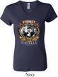 Ladies Three Stooges Shirt Moonshine Whiskey V-neck Tee T-Shirt