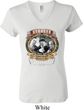 Ladies Three Stooges Shirt Moonshine Whiskey V-neck Tee T-Shirt