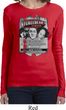 Ladies Three Stooges Shirt Nyukleheads Garage Long Sleeve Tee T-Shirt