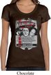 Ladies Three Stooges Shirt Nyukleheads Garage Scoop Neck Tee T-Shirt