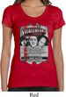 Ladies Three Stooges Shirt Nyukleheads Garage Scoop Neck Tee T-Shirt
