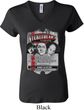 Ladies Three Stooges Shirt Nyukleheads Garage V-neck Tee T-Shirt