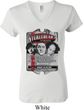 Ladies Three Stooges Shirt Nyukleheads Garage V-neck Tee T-Shirt