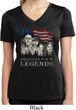 Ladies Three Stooges Shirt Rushmorons Moisture Wicking V-neck Tee