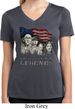 Ladies Three Stooges Shirt Rushmorons Moisture Wicking V-neck Tee