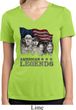 Ladies Three Stooges Shirt Rushmorons Moisture Wicking V-neck Tee