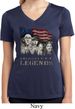 Ladies Three Stooges Shirt Rushmorons Moisture Wicking V-neck Tee