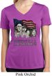 Ladies Three Stooges Shirt Rushmorons Moisture Wicking V-neck Tee