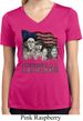 Ladies Three Stooges Shirt Rushmorons Moisture Wicking V-neck Tee