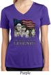Ladies Three Stooges Shirt Rushmorons Moisture Wicking V-neck Tee