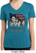 Ladies Three Stooges Shirt Rushmorons Moisture Wicking V-neck Tee