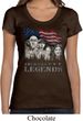 Ladies Three Stooges Shirt Rushmorons Scoop Neck Tee T-Shirt