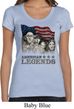Ladies Three Stooges Shirt Rushmorons Scoop Neck Tee T-Shirt