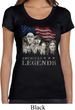 Ladies Three Stooges Shirt Rushmorons Scoop Neck Tee T-Shirt