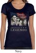 Ladies Three Stooges Shirt Rushmorons Scoop Neck Tee T-Shirt