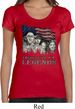 Ladies Three Stooges Shirt Rushmorons Scoop Neck Tee T-Shirt