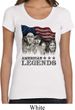 Ladies Three Stooges Shirt Rushmorons Scoop Neck Tee T-Shirt