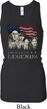 Ladies Three Stooges Tanktop Rushmorons Longer Length Racerback Tank