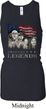 Ladies Three Stooges Tanktop Rushmorons Longer Length Racerback Tank