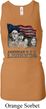 Ladies Three Stooges Tanktop Rushmorons Longer Length Racerback Tank