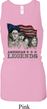 Ladies Three Stooges Tanktop Rushmorons Longer Length Racerback Tank