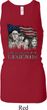 Ladies Three Stooges Tanktop Rushmorons Longer Length Racerback Tank