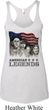 Ladies Three Stooges Tanktop Rushmorons Tri Blend Racerback Tank Top