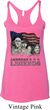 Ladies Three Stooges Tanktop Rushmorons Tri Blend Racerback Tank Top